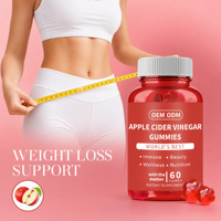 Gummies au vinaigre de cidre de pomme avec la mère naturelle, complément alimentaire, 60 unités, marque privée