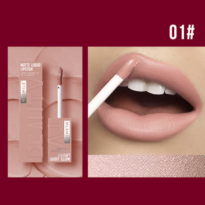 Multi Colors Long Lasting Matte Velvet <b>Lip</b> <b>Gloss</b> Brightening Tint Waterproof Non-stick Cup <b>Lip</b> <b>Gloss</b> for Women Girls - Product Image 3