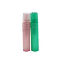 Flacon vaporisateur de voyage vide en plastique dépoli mat, rechargeable, pour mini-parfum et cosmétiques, 5ml 10ml 15ml