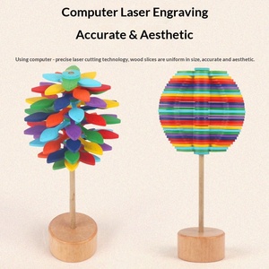 Juguete Educativo Musical Giratorio de Madera con Espiral de <span class=keywords><strong>Fibonacci</strong></span>, para Desestresar y Estimular el Desarrollo, para Niños de 5 a 7 Años - Product Image 4