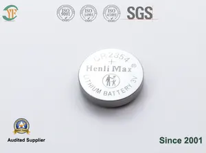 हेनली मैक्स सीआर2354 3.0वी प्राइम लिथियम बैटरी लिथियम मैंगनीज डाइऑक्साइड बटन बैटरी बुद्धिमान उद्योग के लिए सेल बैटरी