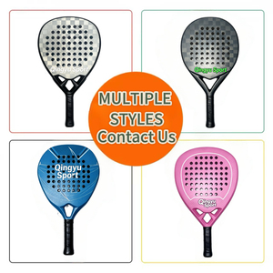 โรงงานผลิตไม้เทนนิส QINGYU SPORT ไม้เทนนิส <span class=keywords><strong>Padel</strong></span> สำหรับเล่นข้ามประเทศ ผลิตจากคาร์บอนไฟเบอร์ 18K แกนโฟม EVA สำหรับกีฬากลางแจ้ง มีสินค้าในสต็อก - Product Image 3
