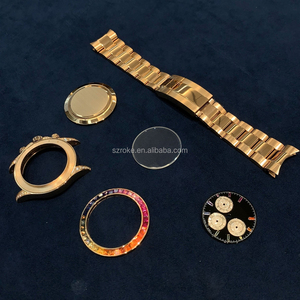 Caja de reloj recién modificada con piezas de oro hechas de oro amarillo de 18 quilates - Product Image 2