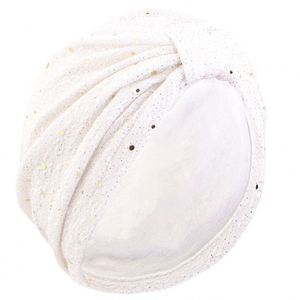 Nouveau Style paillettes accessoires Turban noué torsion foulard Polyester soins des cheveux femmes luxe bandeau - Product Image 5