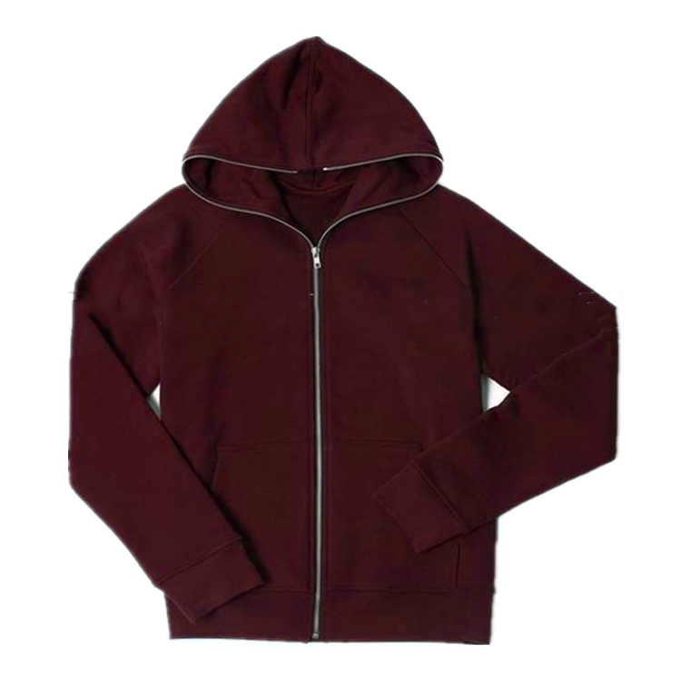 custom men's streetwear sets men zipper sweater full face zip hoodie oem zipper hood outside