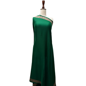 Embroidered <b>Shawl</b> Traditional Ethnic Wear for Women Daily Use All Seasons Satin Fabric India Pakistan Style - Product Image 1