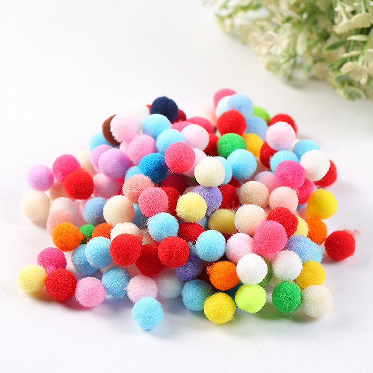 DIY Handmade Sewing Craft Kids Toy Wedding Dec Fluffy Soft Pompoms Plush Pom Poms Pompones Ball