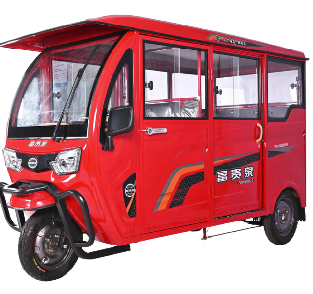 FGQ Factory Hot Selling Electric Tuktuk Passenger Mini Taxi E-Rickshaw Three Wheel Electric Tricycle for Wholesale