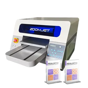 Zoomjet Mobile Case Printing Machine A3 Uv Flatbed Led Impresoras digitales Uv Bottle Cup Pen Máquina de impresión de regalo