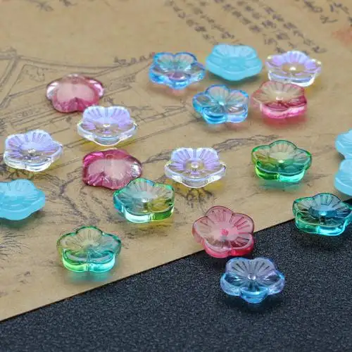 size 15mm bulk handmade flower lampwork glass beads for diy jewelry making