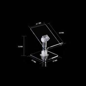 Soportes de teléfono móvil ajustables Soporte de teléfono celular de iPad transparente Soporte de acrílico para oficina en casa - Product Image 5