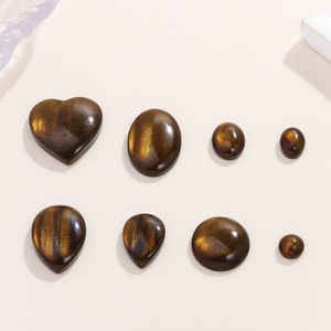 Cuentas de resina en forma de lágrima, blancas, planas, con forma de gota de agua, para la fabricación de pendientes, componentes para joyería. - Product Image 2