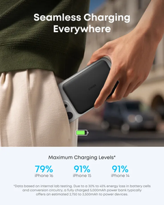 Batería Externa Anker Nano Air2 Qi2 Ultrafina de 7.5W y 5000mAh, Carga Inalámbrica Magnética <span class=keywords><strong>para</strong></span> <span class=keywords><strong>iPhone</strong></span> y Samsung - Product Image 2