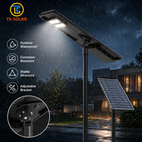 Lampadaire solaire LED tout-en-un pour extérieur, longue autonomie, étanche IP66, avec contrôleur MPPT