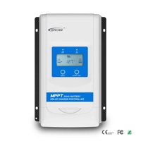 Tension 12v 24v Double Batterie Auto Work Mppt Contrôleur de charge solaire 20A pour camping-cars et Yachts Contrôleur