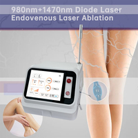 Système d'ablation des capillaires, des télangiectasies et des varices 980nm 1470nm – Équipement médical de phlébologie veineuse pour EVLT Clinica EVLA