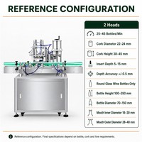 Machine à boucher les bouteilles de vin automatique ZXSMART, insérateur de bouchons à double tête pour bouchons naturels et synthétiques