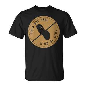 Camiseta I'm A Nut Free Kind Of Girl, camiseta para concienciar sobre la alergia a las nueces y los frutos secos - Product Image 1