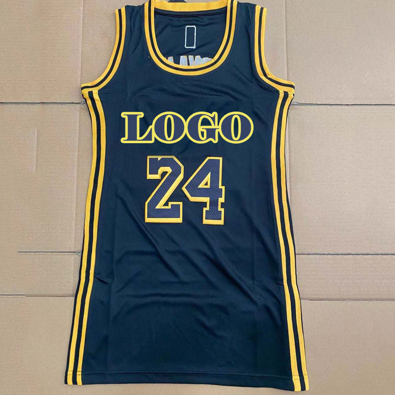 Women's Basketball Jersey Dress - Casual Sleeveless Midi with Embroidery &  Breathable Mesh - Perfect for Summer Sports Events