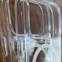 Coque de téléphone magnétique transparente antichute en PC pour iPhone 17 Pro Max, compatible avec les séries iPhone 16, 15, 14, 13