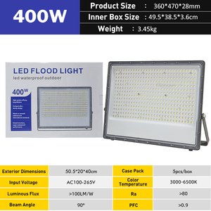 Không thấm nước IP66 bên ngoài 100 200 300 watt DOB Đèn pha Kit 500W 400W 200W 100W 50W 30W hiện đại ngoài trời Vườn dẫn nhẹ Lũ lụt - Product Image 2