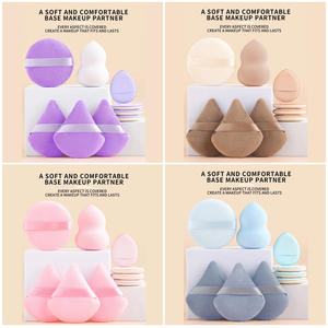Nouveau lot <span class=keywords><strong>de</strong></span> 6 éponges à fond <span class=keywords><strong>de</strong></span> teint et poudriers combinés, outils <span class=keywords><strong>de</strong></span> beauté en <span class=keywords><strong>coton</strong></span> cosmétique à marque privée, ensemble <span class=keywords><strong>de</strong></span> poudriers sans latex - Product Image 3