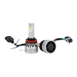 หลอดไฟ MH11/H9/H8ลำแสงต่ำ9005/HB3หลอดไฟตัดหมอก LED ความสว่าง350% 6000K ขนาดเล็กสีขาวนวล - Product Image 6