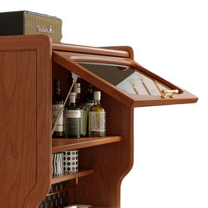 Aparador de Madera Maciza, Estilo Retro Japonés, Mueble de Almacenamiento para Barra, Sala de Estar o Cocina - Product Image 5