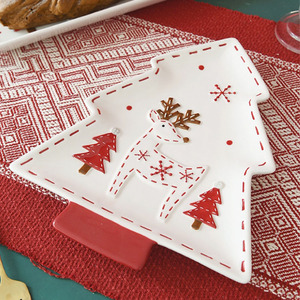 Personalizado al por mayor británico nórdico Hotel calcomanía FIESTA DE Navidad vajilla de porcelana juego de cena - Product Image 3