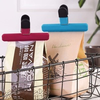 Lot de 12 pinces à sacs en plastique colorées pour sceller les sacs de conservation alimentaire, pinces de cuisine