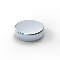 Magnet Cakram Bulat Neodymium Iron Boron Permanen Industri dengan Pelapisan Seng Elektroplating, Layanan Pemotongan, Pembengkokan & Pengelasan