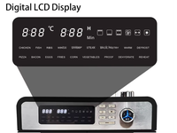 Nouvelle Conception Appareil Électroménager Grande Taille 28L Écran LED Affichage Numérique Friteuse à Air Chaud Électrique Four à Air Chaud