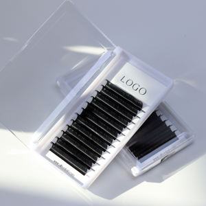 Pestañas Postizas Hechas a Mano Promade de 0.07mm con Ondas Profundas y Volumen, Paquete de 5, 8-16mm, Curvatura C D L CC, Banda de Plástico y Algodón - Product Image 3