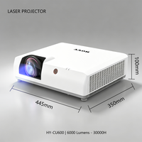 Projecteur laser 3LCD 4K 6000Lm économique, résolution réelle 3840x2160 et correction trapézoïdale, idéal pour les universités – Contactez-nous pour plus d'informations