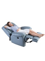 Fauteuil de massage individuel en similicuir, multifonctionnel, inclinable électrique, à bascule, avec télécommande
