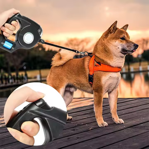 Có thể thu vào ánh sáng lên LED Pet Dog Leash với túi - Product Image 3