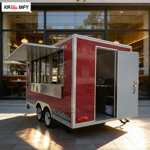 Remolque de Helados, Servicio de Comida Móvil, Cocina de Postres, Negocio de Vendedor Ambulante, Camión de Comida de Té de Burbujas - Product Image 1