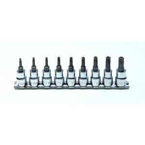 KOKEN - RS3025/9-L50(TH) Jeu de douilles à embouts Torx 3/8 ''inviolables (9 pièces) -EAN 4991644216529 DOUILLES À MAIN 3/8" - Product Image 1