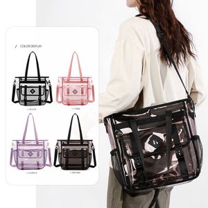 Bolso Bandolera Transparente de PVC Impermeable con Separación para Objetos Secos y Húmedos, para Viajes y Conciertos - Product Image 2
