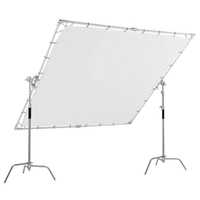 Kain Diffuser latar belakang fotografi emas putih, aksesori Studio fotografi, kain sutra Fotografi