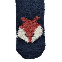 Chaussettes de pantoufles floues pour femmes-Chaussettes d'équipage ultra douces avec poignées antidérapantes, chaussettes de lit en peluche chaudes avec un design animal mignon