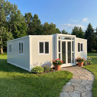 Magnifique et robuste villa préfabriquée à double aile repliable pour dortoir de travailleurs, maison modulaire préfabriquée, bâtiment mobile pliable