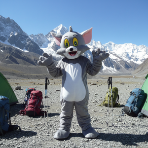 Mascotte cartone animato personaggio umano Costume completo di gatto Tom Mouse animali mascotte Costume per adulto - Product Image 4