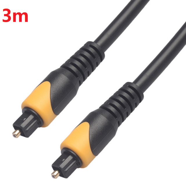 3m Digital Optical SPDIF Audio Cable Toslink to Toslink Plug Cable With 5mm Diameter Cable