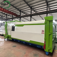 Système de traitement des déchets solides professionnel avancé RNKJ, conteneur de compression des ordures mobile hydraulique automatique, grossiste