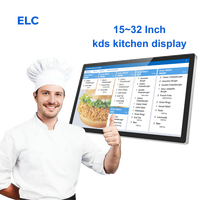 Compatible con Varios CMS/Software de Pedidos, Sistema de Pantalla para Cocina POE de 8+128 GB con Android/Windows/Debian