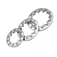 Rondelle de sécurité à dents dentelées internes en acier inoxydable 304 DIN 6798J GB861.2, anti-desserrage, résistante à la corrosion, pour machines automobiles