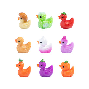 Figurines de canards miniatures fantaisistes en résine, petits canards pour jardin féerique, maison de poupée, micro-paysage, aquarium, <span class=keywords><strong>d</strong></span>écoration - Product Image 5