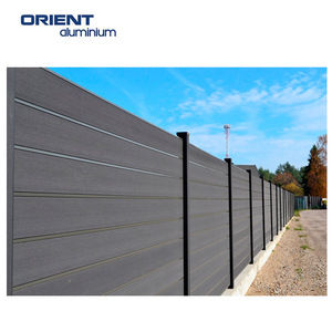 Trang trí hàng rào màn hình thời tiết kháng WPC Composite sự riêng tư vườn hàng rào với nhôm bài - Product Image 4