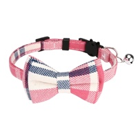 Lot de 16 colliers à carreaux pour chat avec nœud papillon, boucle de sécurité détachable, clochette et réglables pour chatons et chiots - Vente en gros